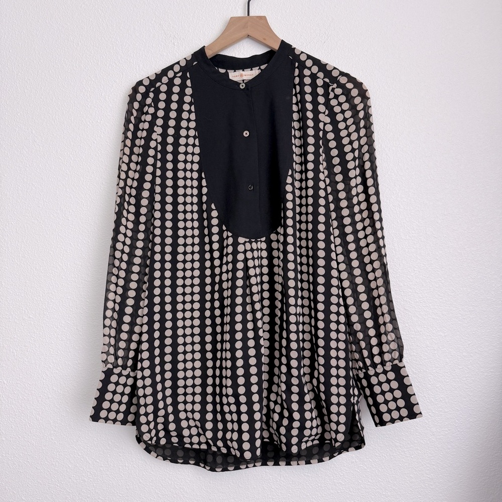 Tory Burch Polka Dot Silk Blouse